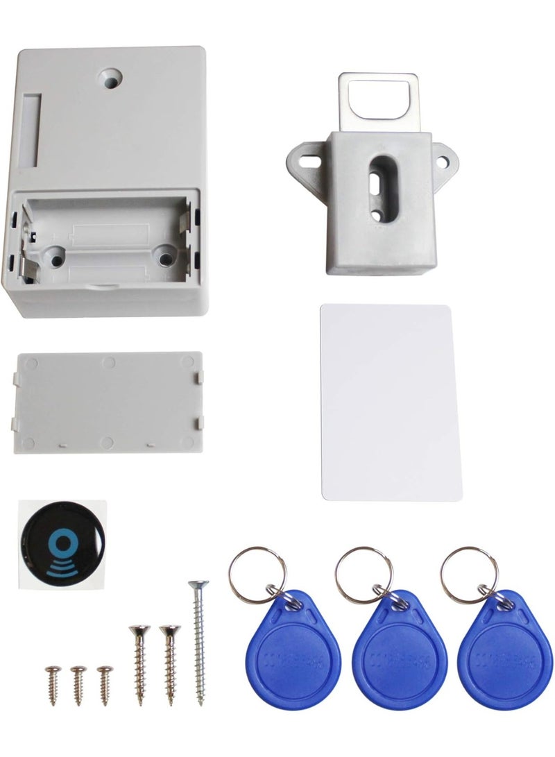 Smart Closet Lock – Invisible Electronic Lock with 3 Key Chains & 1 RFID Card, No Holes, Secure for Saunas, Libraries, Offices & Safe Boxes - Image 1